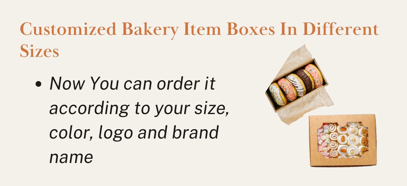 Customized Bakery Item Boxes